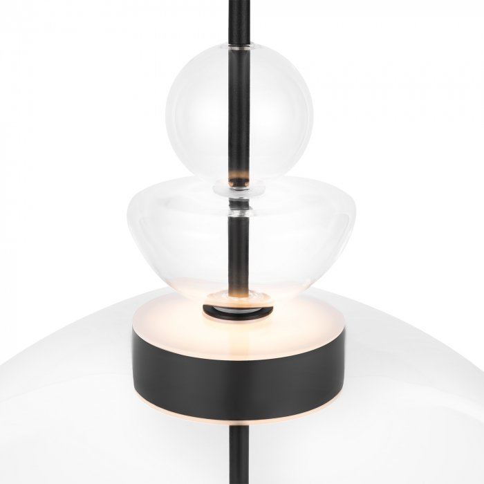 Pendul LED Bangkok MOD185PL-L6B3K3, 12W, 1200lm, lumina calda, IP20, negru+fumuriu, Maytoni [3]