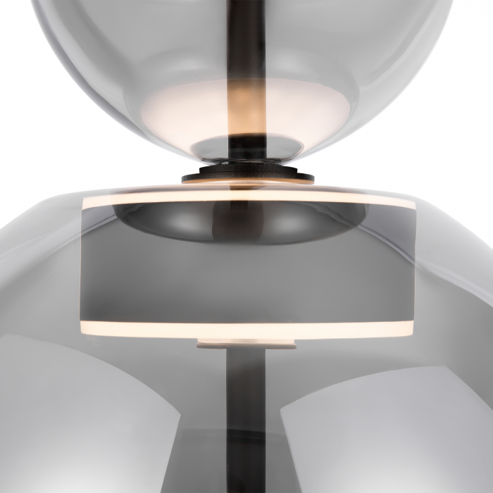 Pendul LED Bangkok MOD185PL-L6B3K5, 12W, 1200lm, lumina calda, IP20, negru+fumuriu, Maytoni [3]