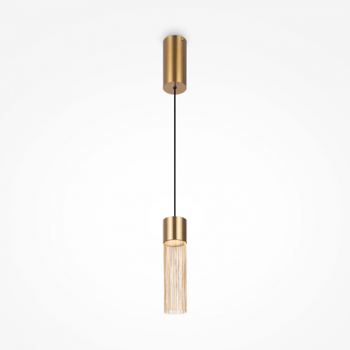 Pendul LED Imaginary MOD190PL-L10G3K, 5W, 100lm, lumina calda, IP20, auriu, Maytoni [1]