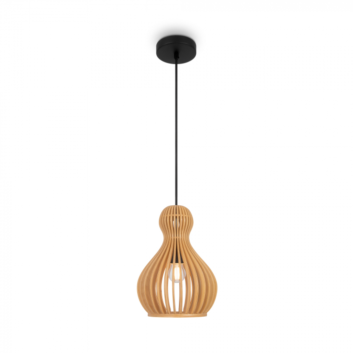 Pendul Roots MOD192PL-01W, 1xE27, negru+bej, IP20, Maytoni [1]