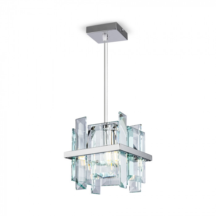 Lustra Cerezo MOD201PL-01N, 1xE14, crom+transparenta, IP20, Maytoni [4]