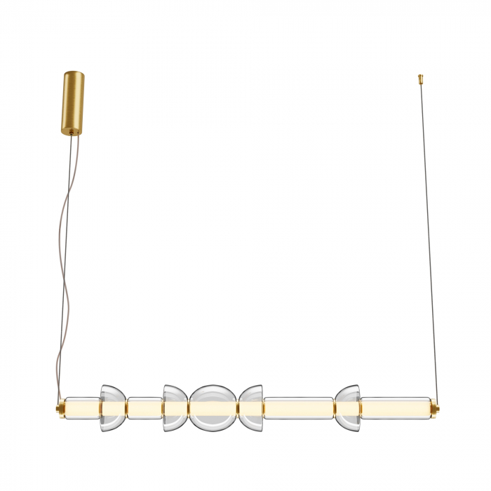 Lustra LED Cosmo MOD210PL-L39BS3K, 39W, 4800lm, lumina calda, IP20, aurie+transparenta, Maytoni [1]