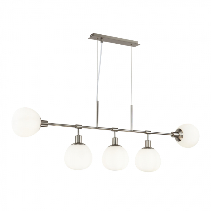 Lustra Erich MOD221-PL-05-N, 5xE14, alba+nichel, IP20, Maytoni [2]