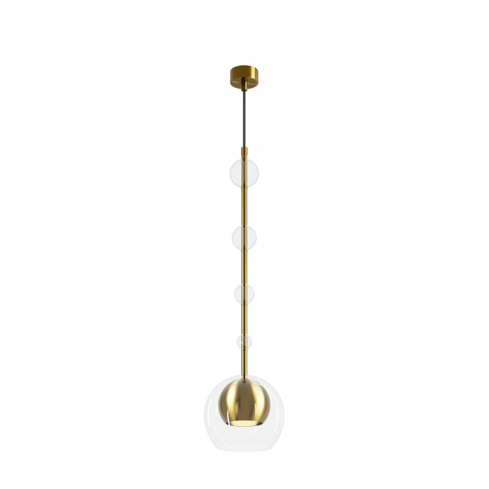 Pendul Ros MOD227PL-01BS, 1xGU10, auriu+transparent, IP20, Maytoni [2]