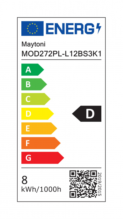 Pendul LED Ordo MOD272PL-L12BS3K1, 8W, 920lm, lumina calda, IP20, negru+cognac, Maytoni [3]