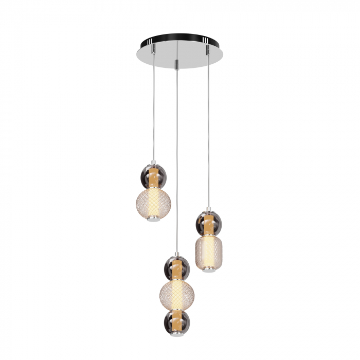 Lustra LED Drop MOD273PL-L33CH3K, 33W, 4000lm, lumina cald, IP20, crom, Maytoni [1]