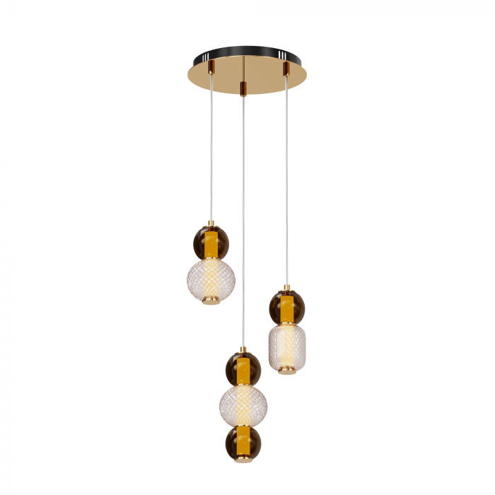 Lustra LED Drop MOD273PL-L33G3K, 33W, 4000lm, lumina cald, IP20, aurie, Maytoni [1]