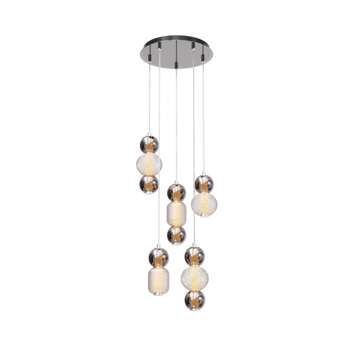 Lustra LED Drop MOD273PL-L80CH3K, 80W, 9300lm, lumina cald, IP20, crom, Maytoni [1]