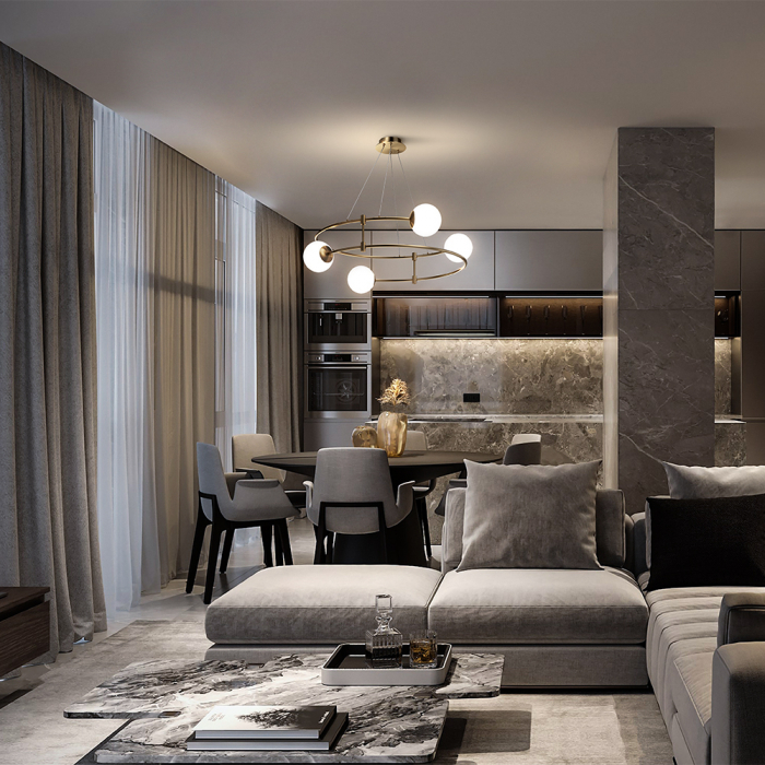 Lustra Balance MOD317PL-04G, 4xG9, aurie, IP20, Maytoni [2]