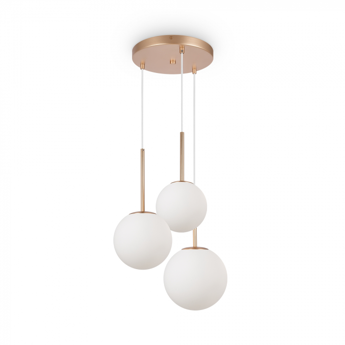 Lustra Basic Form MOD321PL-03G1, 3xE14, alba+aurie, IP20, Maytoni [1]