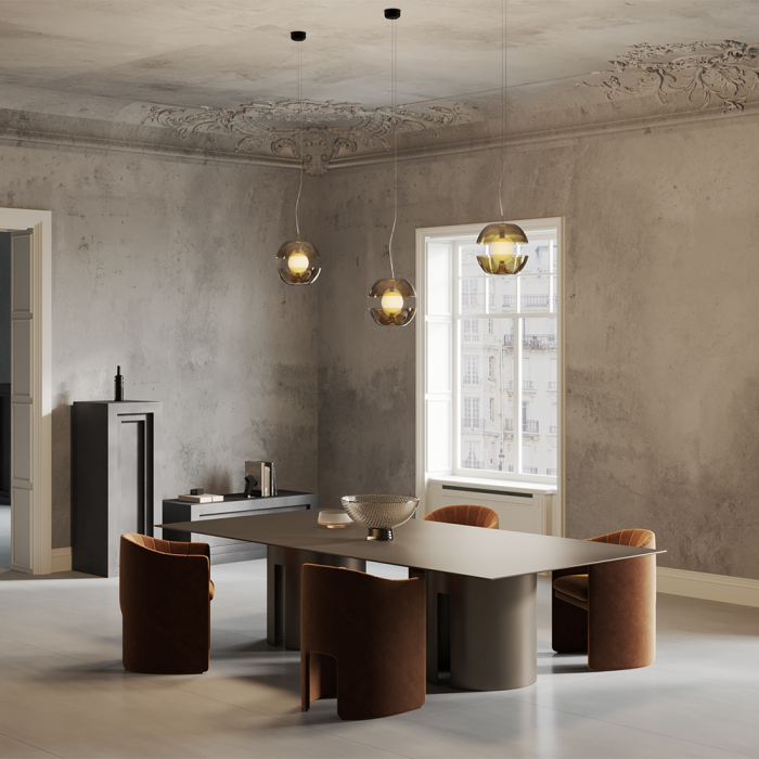 Pendul LED Rebel MOD322PL-L6G3K, 6W, 550lm, lumina calda, IP20, auriu, Maytoni [2]