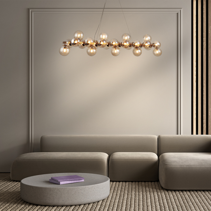 Lustra Dallas MOD547PL-25G, 25xG9, aurie, IP20, Maytoni [2]