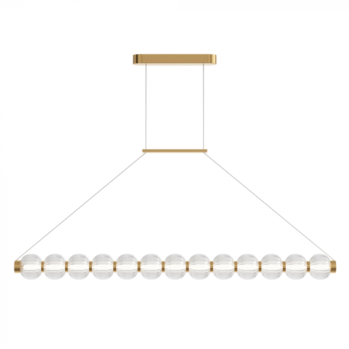 Lustra LED Amulet MOD555PL-L18G3K, 22W, 1050lm, lumina calda, IP20, aurie+transparenta, Maytoni [1]