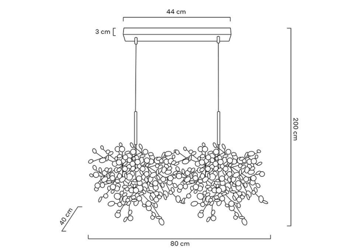 Pendul Monete 80x40x200 cm, Metal Auriu Lucios - Moosee [2]