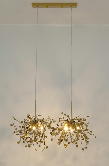 Pendul Monete 80x40x200 cm, Metal Auriu Lucios - Moosee [7]