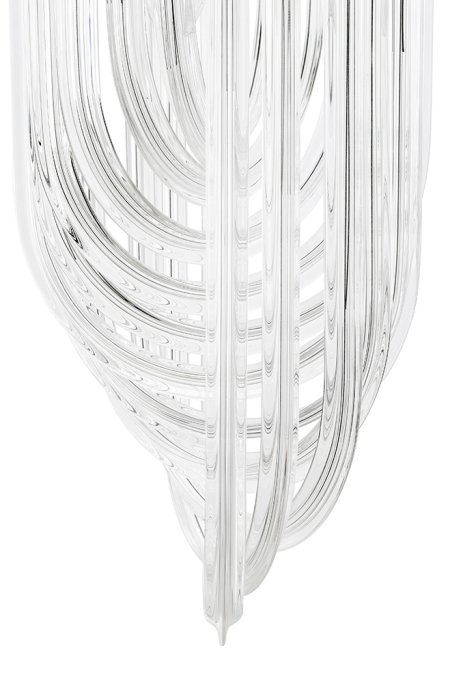 Pendul Murano S 22x22x140 cm, Sticlă Argintiu - Moosee [5]
