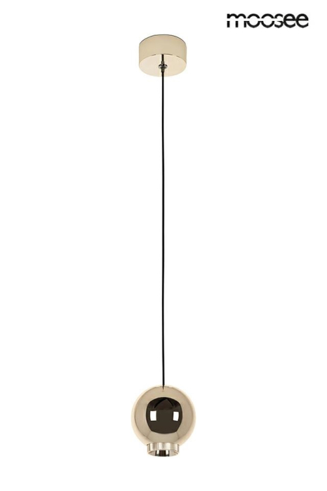 Pendul Ojo 12x12x245 cm, Oțel și Sticlă Auriu Lucios - Moosee [2]