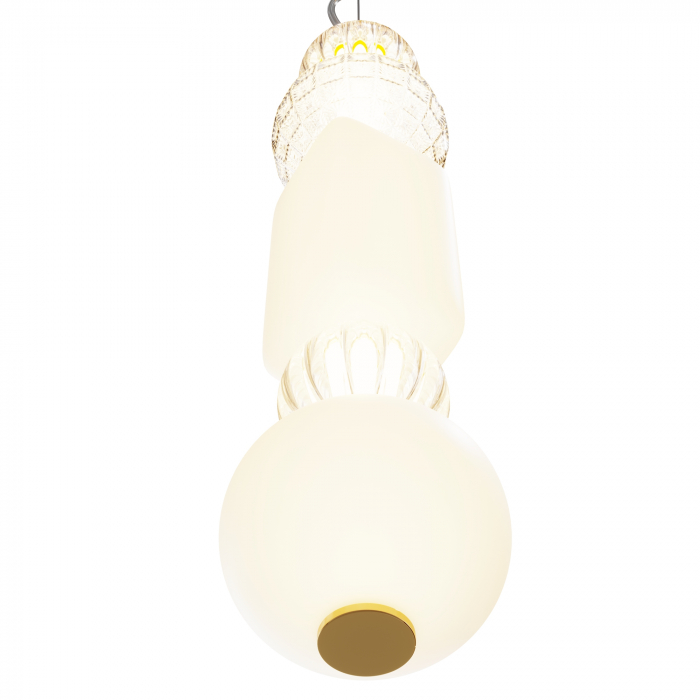 Pendul LED Collar P069PL-L35G3K1, 35W, 1600lm, lumina calda, IP20, aurie, Maytoni [3]