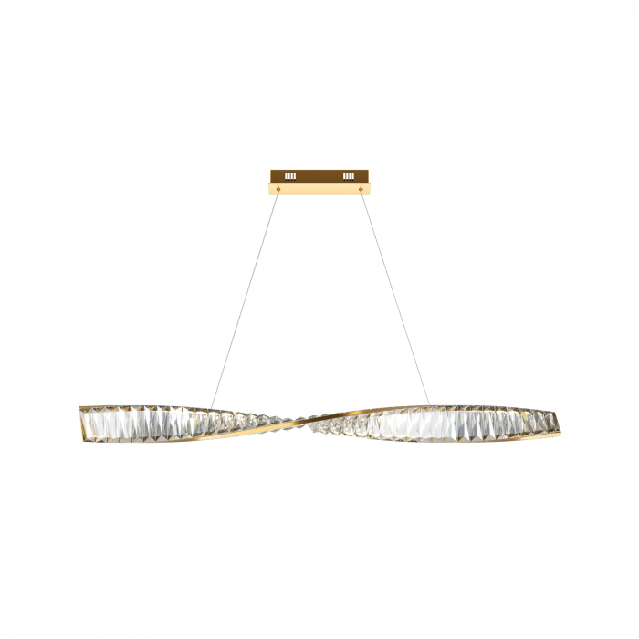 Lustra LED Krone P097PL-L28BS3K, 27W, 1900lm, lumina calda, IP20, aurie+transparenta, Maytoni [1]