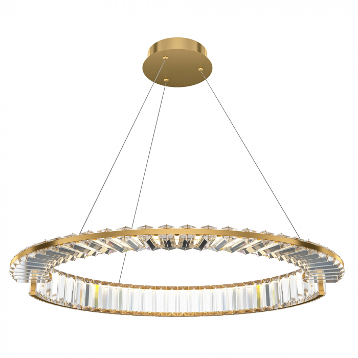 Lustra LED Krone P097PL-L36G4K, 36W, 2400lm, lumina neutra, IP20, aurie+transparenta, Maytoni [1]