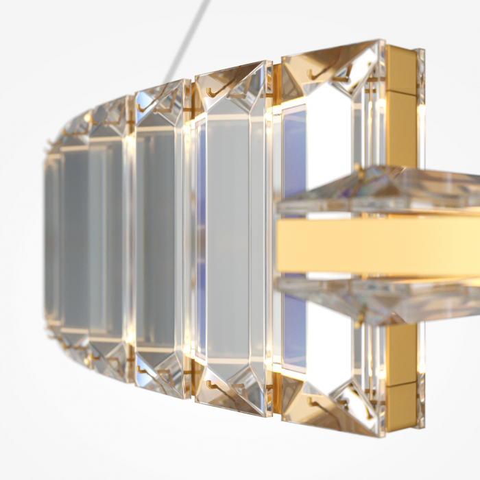 Lustra LED Krone P097PL-L36G4K, 36W, 2400lm, lumina neutra, IP20, aurie+transparenta, Maytoni [3]