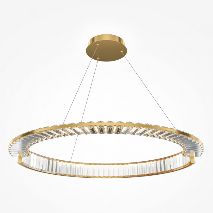 Lustra LED Krone P097PL-L45G4K, 45W, 3000lm, lumina neutra, IP20, aurie+transparenta, Maytoni [1]