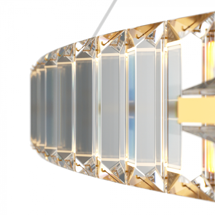 Lustra LED Krone P097PL-L45G4K, 45W, 3000lm, lumina neutra, IP20, aurie+transparenta, Maytoni [3]