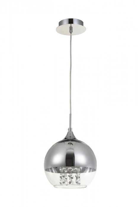 Pendul Fermi P140-PL-110-1-N, 1xE27, nichel+transparent, IP20, Maytoni [5]