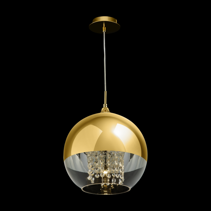 Pendul Fermi P140-PL-170-1-G, 1xE27, auriu+transparent, IP20, Maytoni [2]