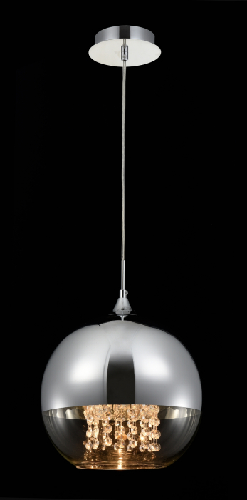 Pendul Fermi P140-PL-170-1-N, 1xE27, nichel+transparent, IP20, Maytoni [3]