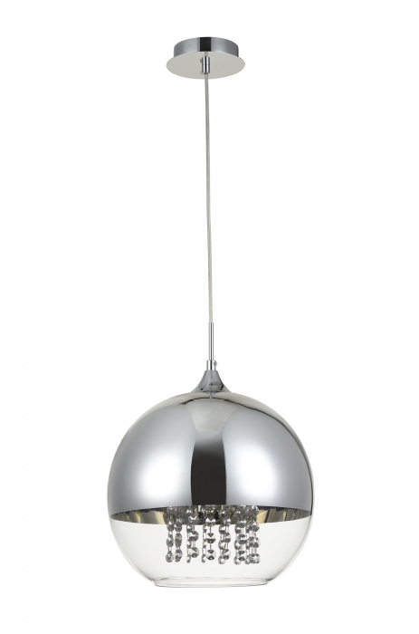 Pendul Fermi P140-PL-170-1-N, 1xE27, nichel+transparent, IP20, Maytoni [6]