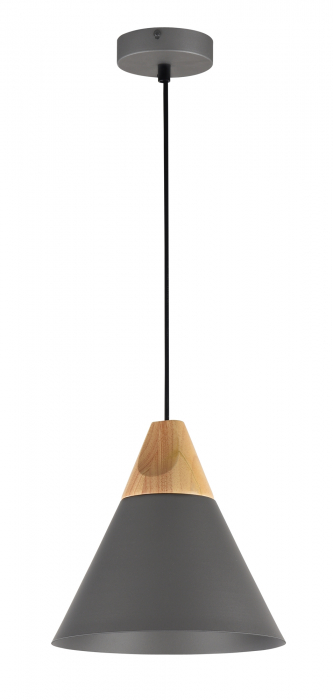 Pendul Bicones P359-PL-220-C, 1xE27, negru+gri, IP20, Maytoni [1]