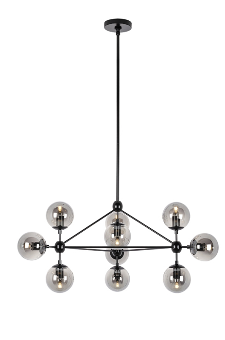 Pendul Planetario 10 96x96x143 cm, Negru Mat - Moosee [2]