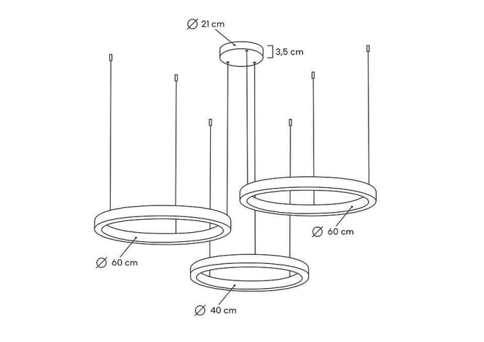 Pendul Ring 40 120x120x200 cm, Oțel Inoxidabil Auriu - Moosee [6]