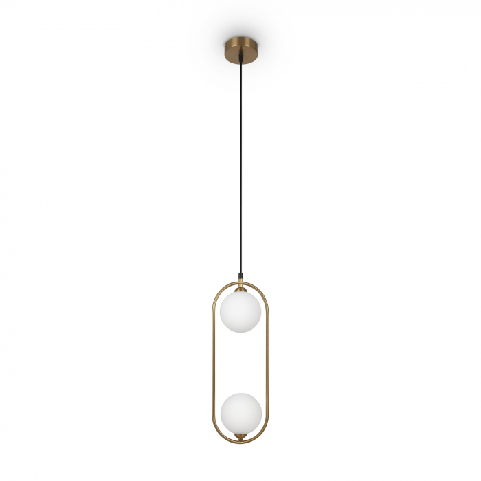 Pendul Ring MOD013PL-02BS1, 2xG9, alb+alama, IP20, Maytoni [3]