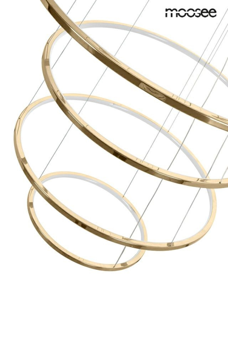 Pendul Ring Slim 100x100x202 cm, Auriu - Moosee [4]