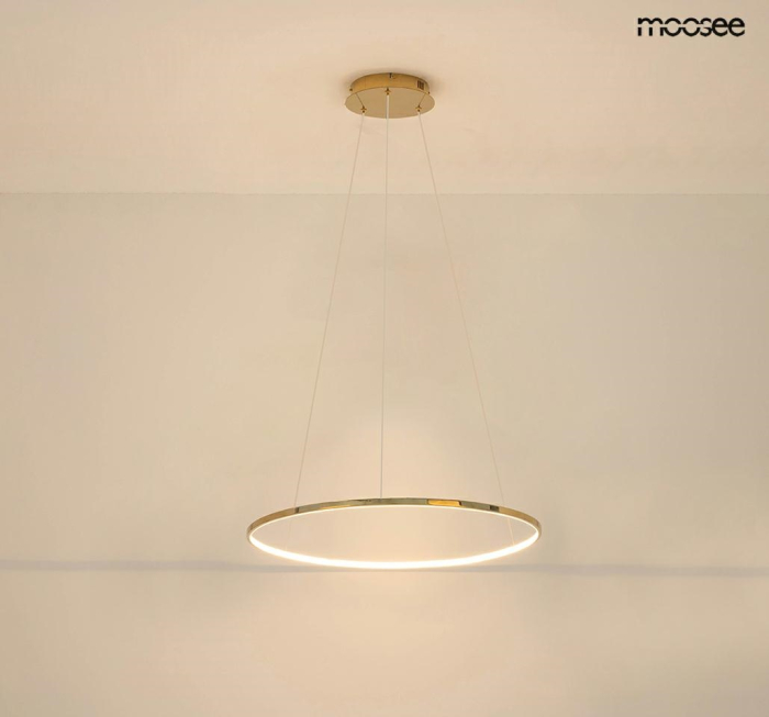 Pendul Ring Slim 40x40x192 cm, Oțel Auriu - Moosee [7]