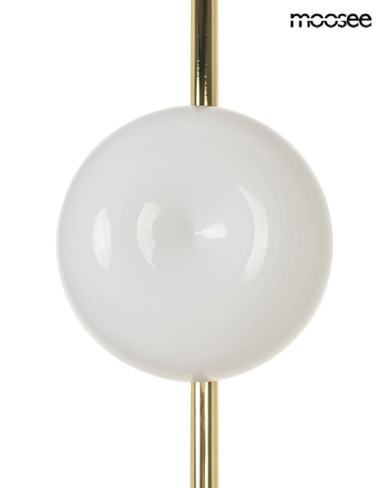 Pendul Rugia 260x28x260 cm, Metal și Sticlă Auriu - Moosee [6]