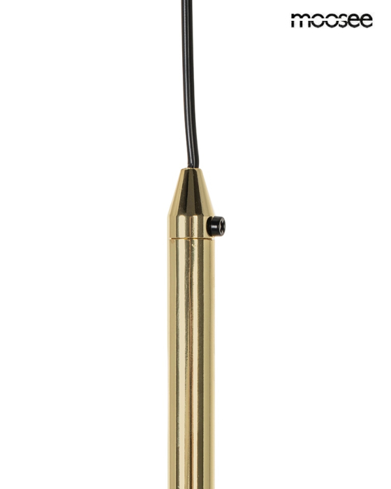Pendul Rugia 260x28x260 cm, Metal și Sticlă Auriu - Moosee [4]