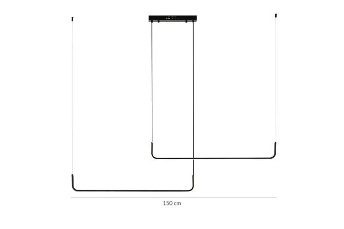 Pendul Shape Duo 120, Aluminiu Negru - Moosee [12]