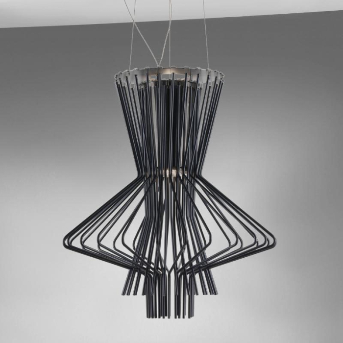 Pendul Straw 51x51x255 cm, Oțel Carbon Gri Mat - Moosee [2]