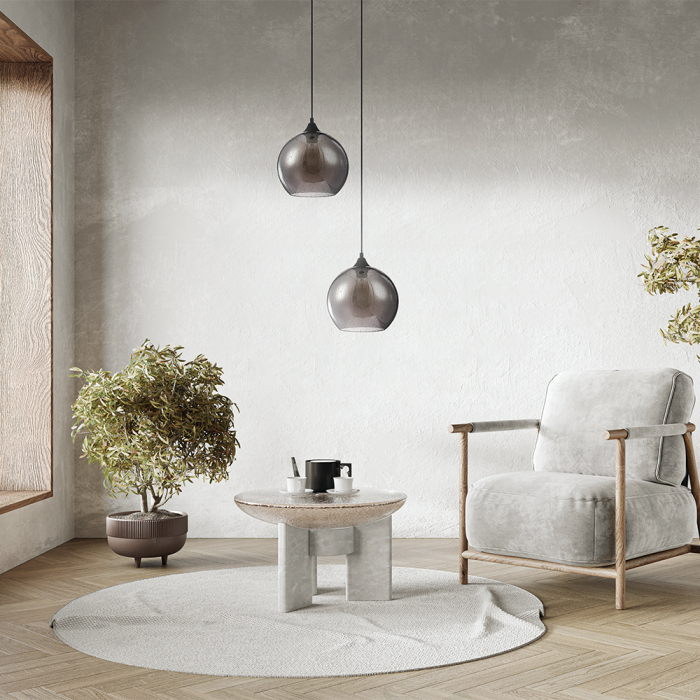Pendul Bergen T314-11-B, 1xE27, negru+fumuriu, IP20, Maytoni [2]