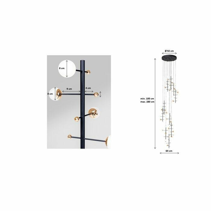 Pendul Trapez 64x64x280 cm, Negru - Kare Design [11]