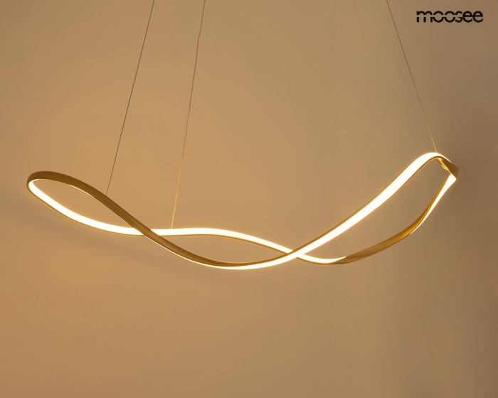 Pendul Waves 100 99x51x235 cm, Oțel Auriu - Moosee [2]