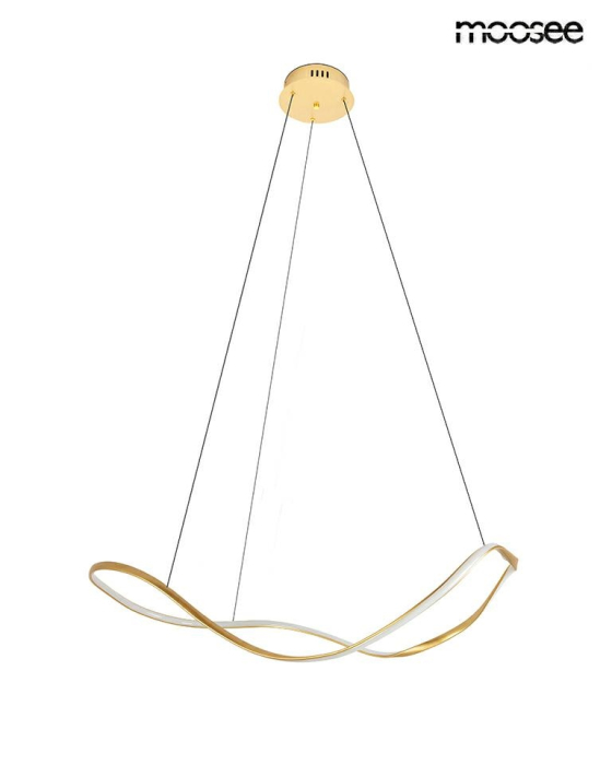 Pendul Waves 80 77x41x235 cm, Oțel Auriu - Moosee [3]