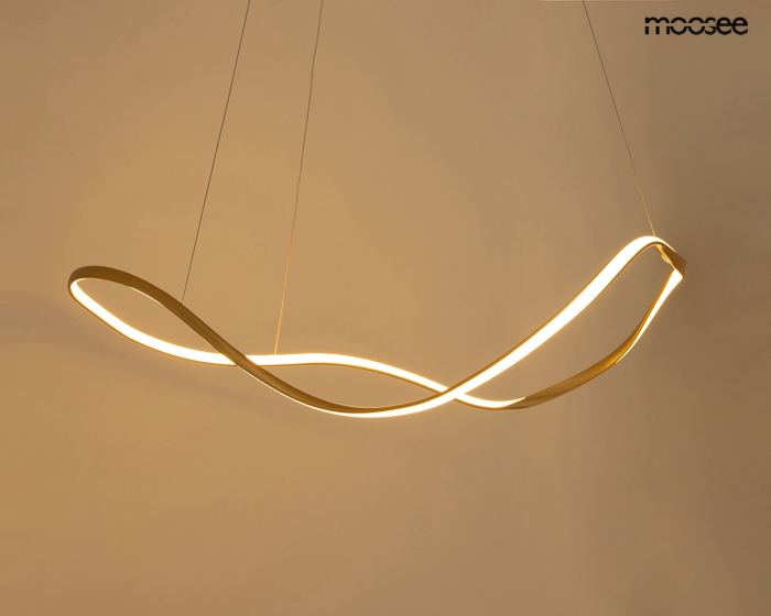 Pendul Waves 80 77x41x235 cm, Oțel Auriu - Moosee [2]