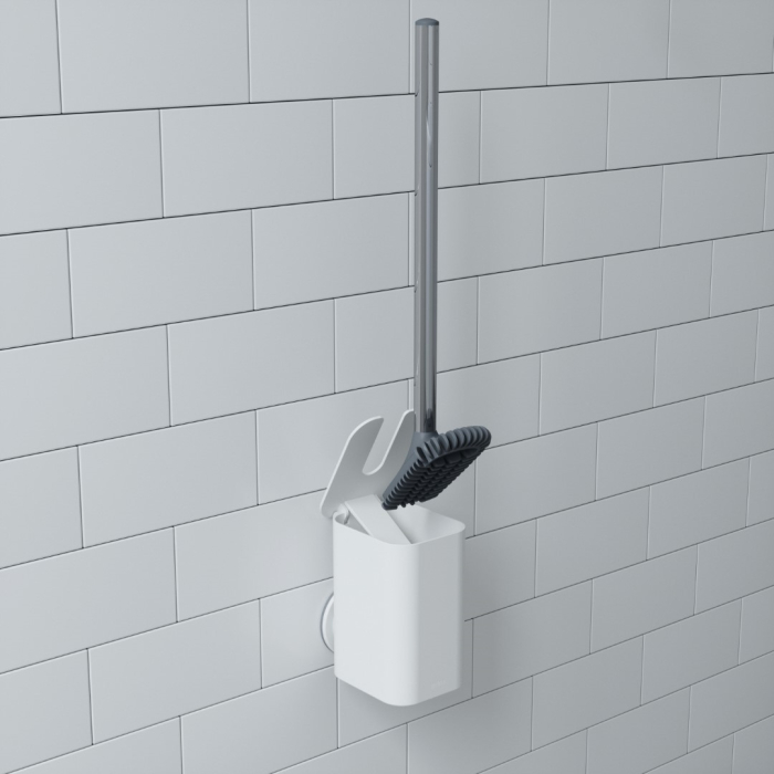 Perie WC Flex 8x12x44 cm, Alb - Umbra [5]