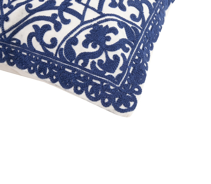 Pernă Decorativă Amalfi 45x14x45 cm, Albă/Albastră - SHP [3]