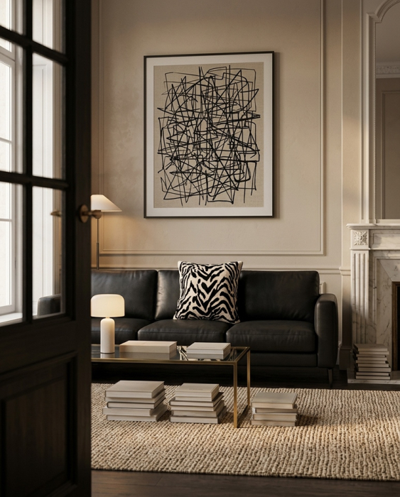 Pernă Decorativă Zebrano 44x14x44 cm, Bej, Negru - SHP [3]
