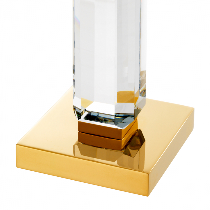   Suport pentru lumânări Livia finisaj auriu sticlă cristal clar set de 3 112093 EICHHOLTZ [7]